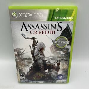 Assassin's Creed III Platinum Hits Xbox 360 Complete CIB